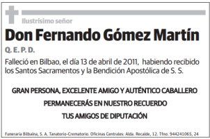 esquela fernando gomez martin