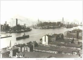 altos hornos de vizcaya en desierto entre barakaldo y sestao