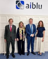 Sergio Salcines, Fátima Parada, Luis López Cózar y Cecilia Carrasco (Aiblu)
