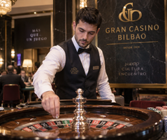 croupier en el casino de bilbao