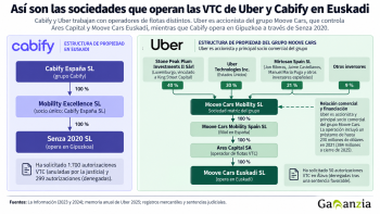 Estructura de VTC en Euskadi
