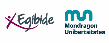 Logotipos de Egibide y Mondragon Unibertsitatea
