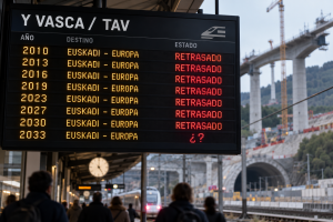 Panel de salidas Y Vasca retrasadas